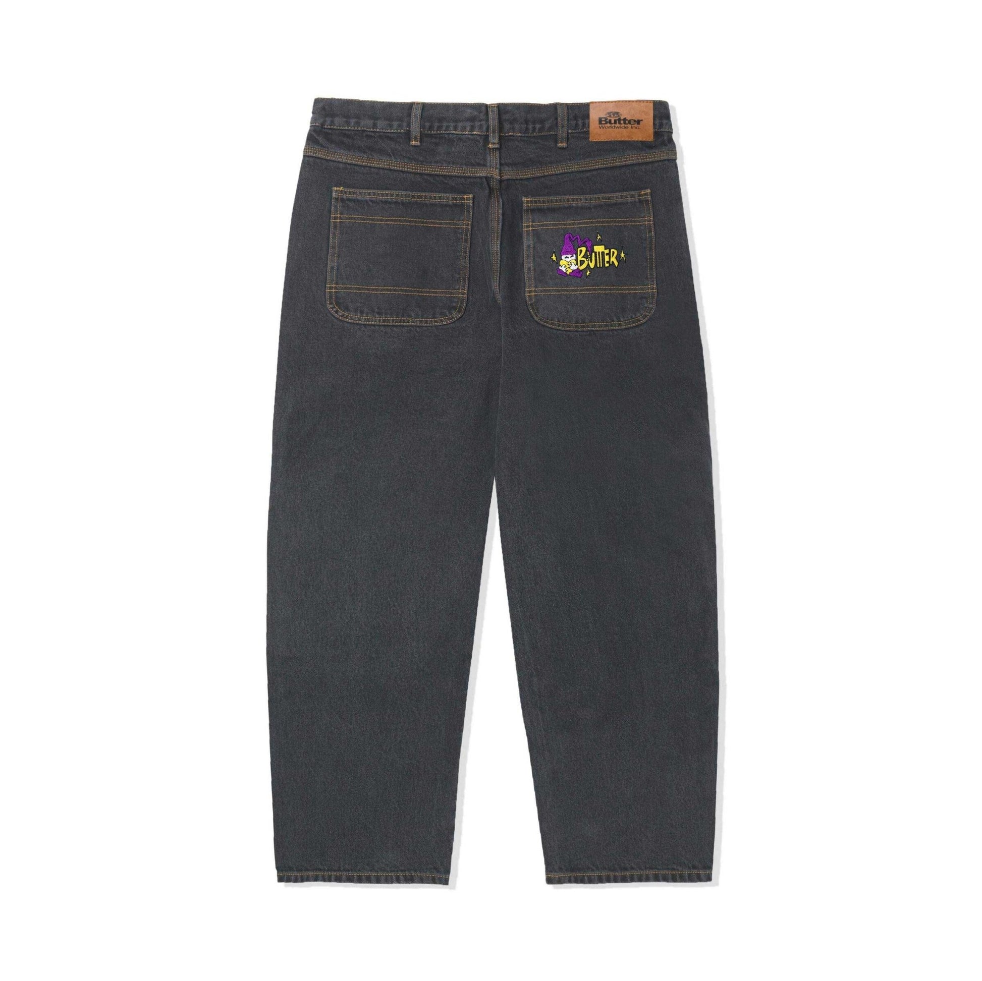 Butter Goods Wizard Denim Pants, washed black - Tiki Room Skateboards - 1