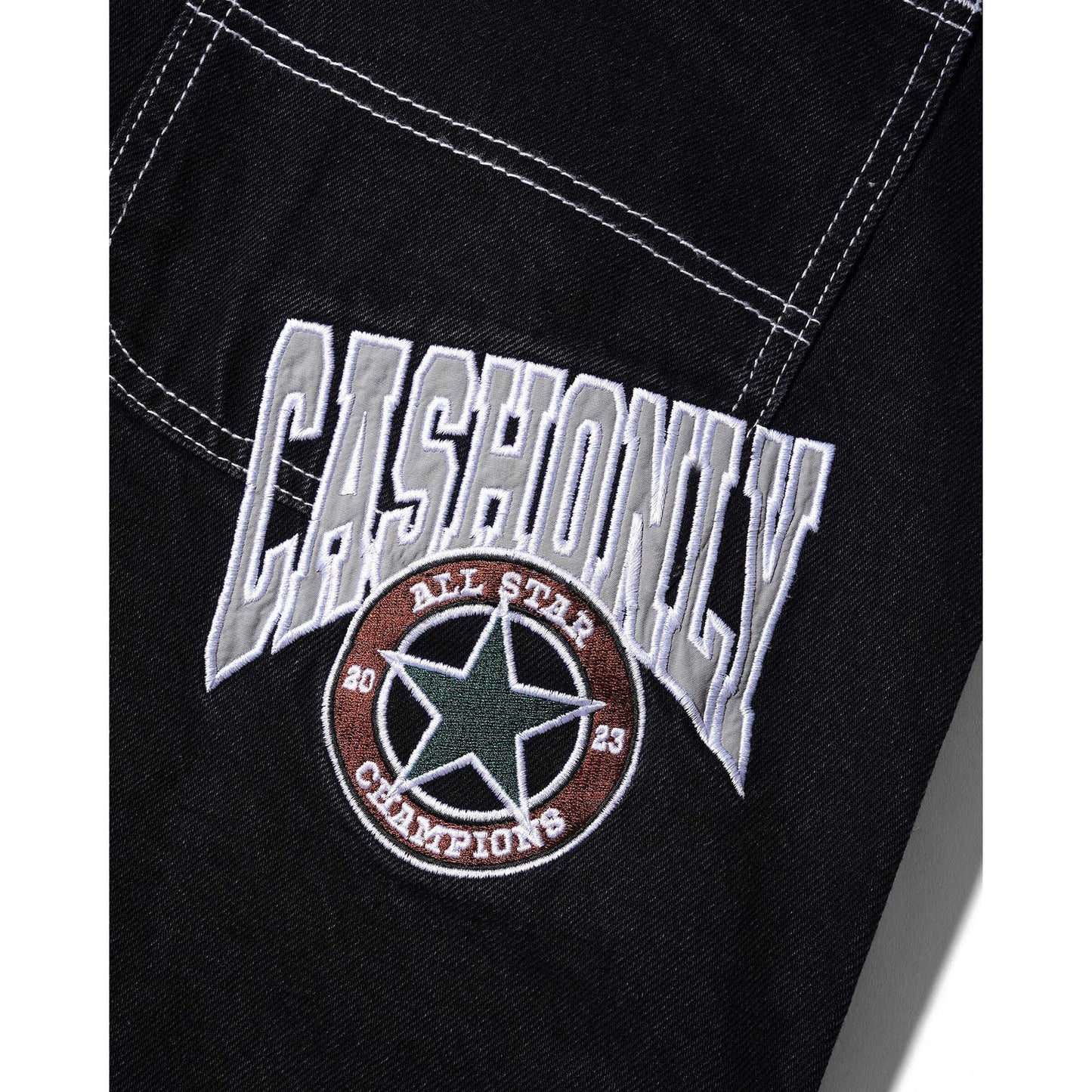 Cash Only All Star Baggy Denim Jeans, black - Tiki Room Skateboards - 2