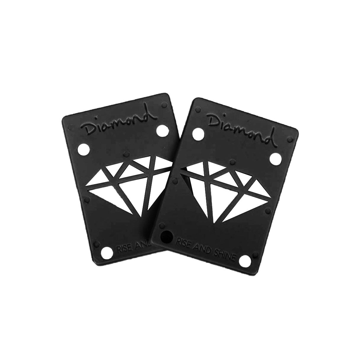 Diamond Rise & Shine riser pads (1/8", black) - Tiki Room Skateboards - 1