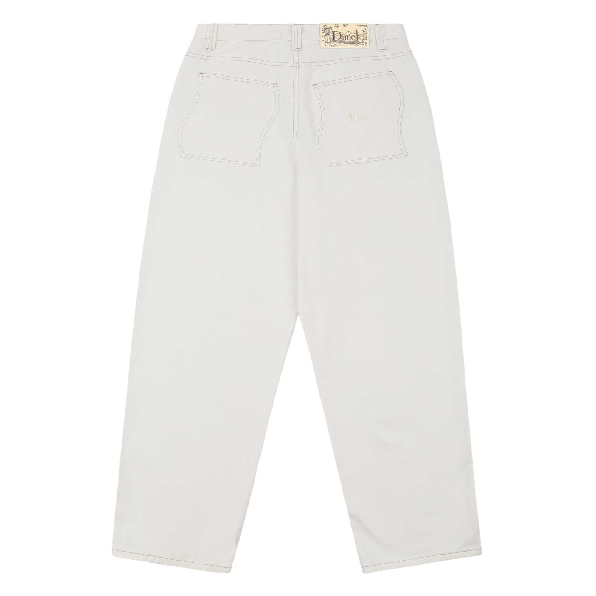 Dime Baggy Denim Pants, off-white