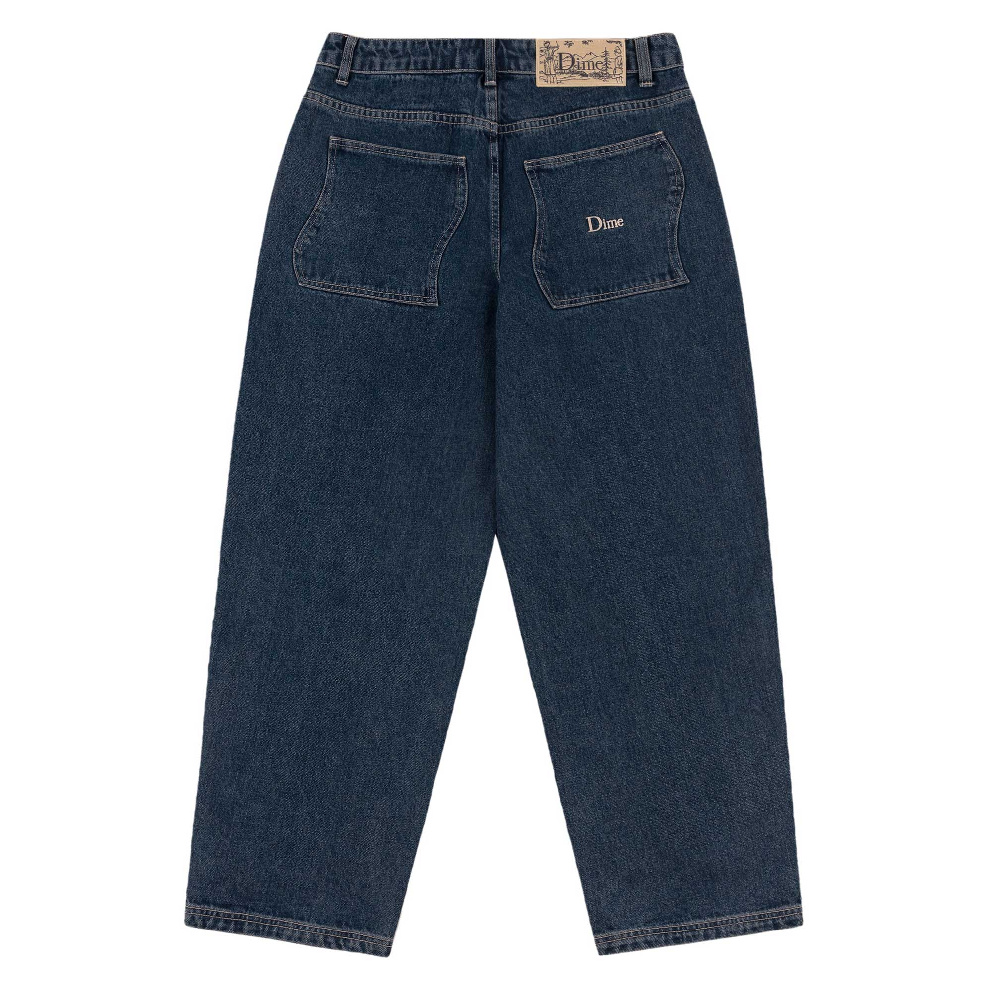 Dime Baggy Denim Pants, stone washed – Tiki Room Skateboards