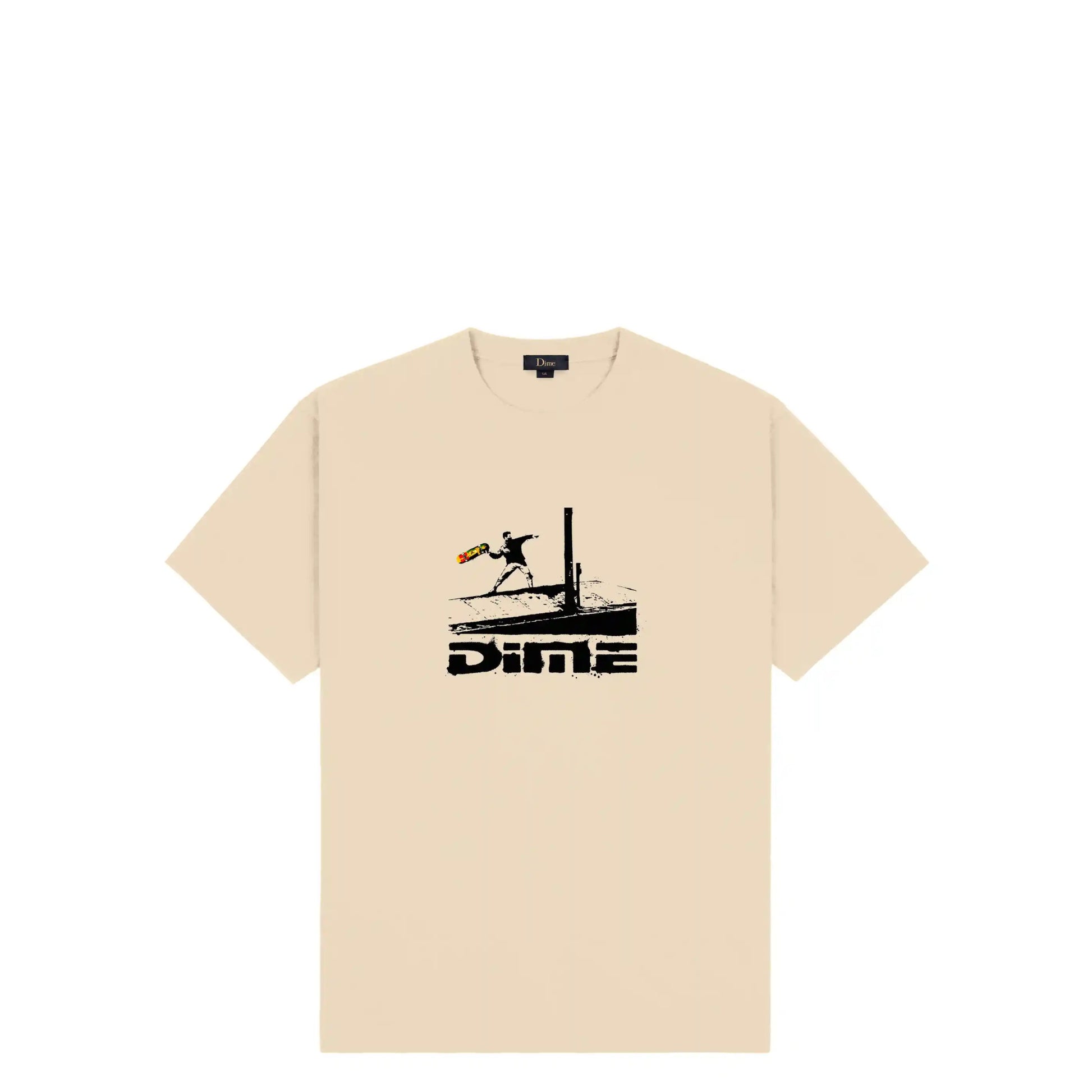 Dime Banky T-Shirt, fog - Tiki Room Skateboards - 1