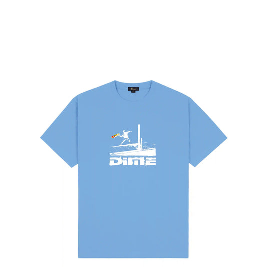 Dime Banky T-Shirt, true blue - Tiki Room Skateboards - 1
