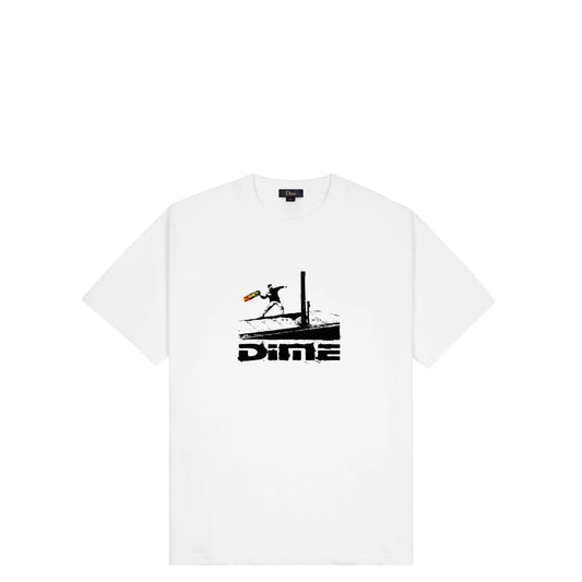Dime Banky T-Shirt, white - Tiki Room Skateboards - 1