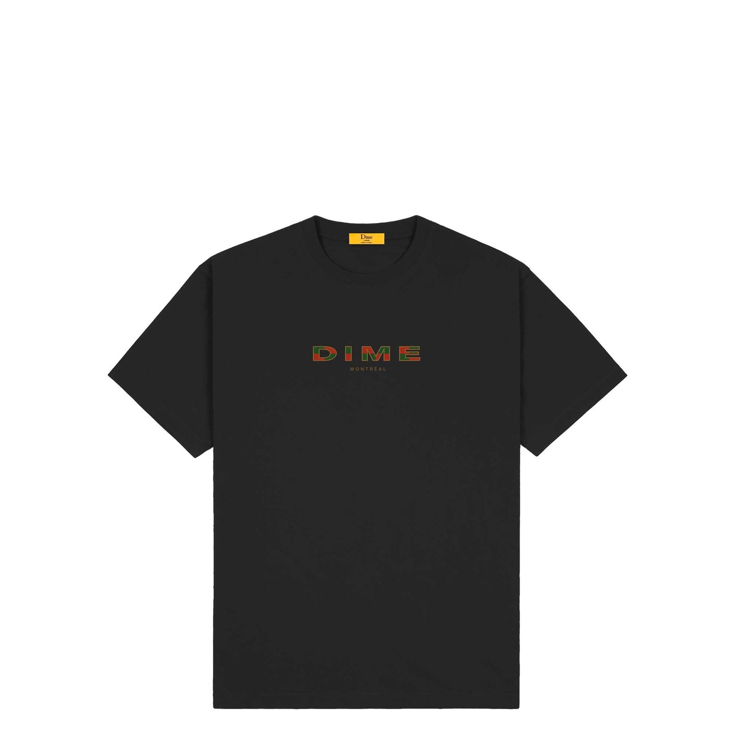 Dime Block Font T-Shirt, black - Tiki Room Skateboards - 1