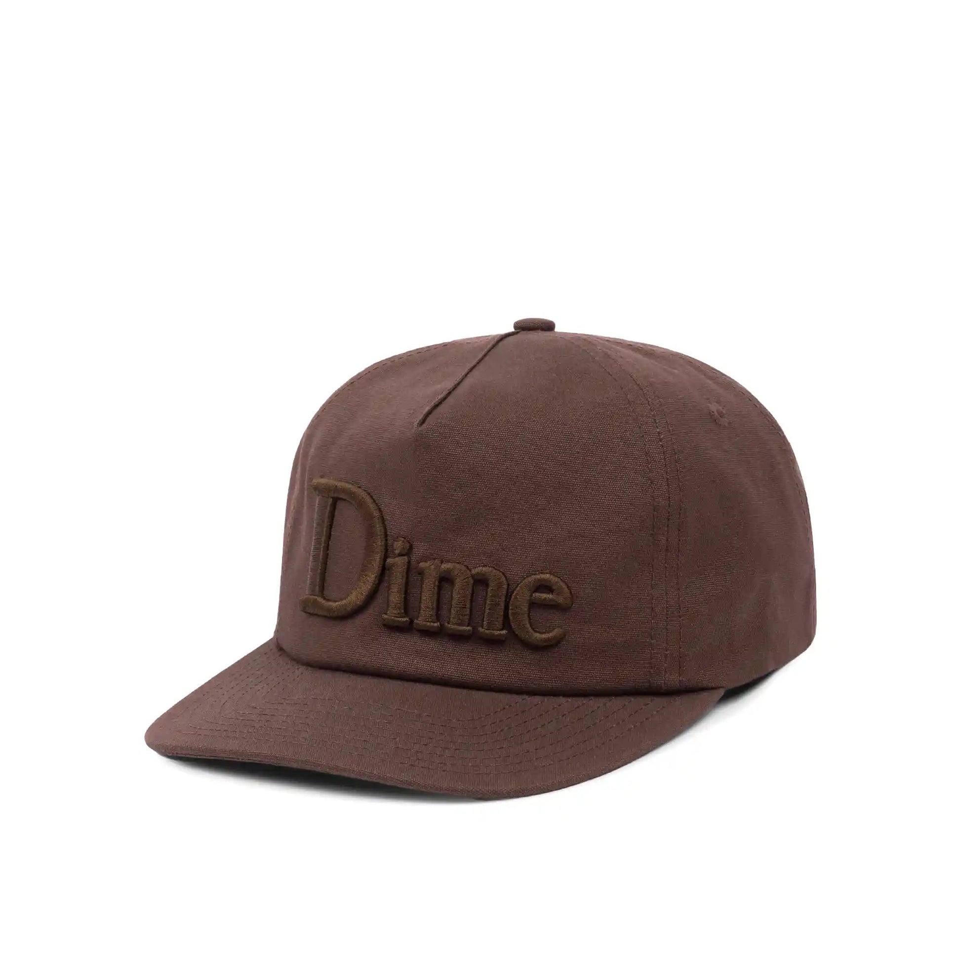 Dime Classic 3D Worker Cap, dark brown - Tiki Room Skateboards - 1