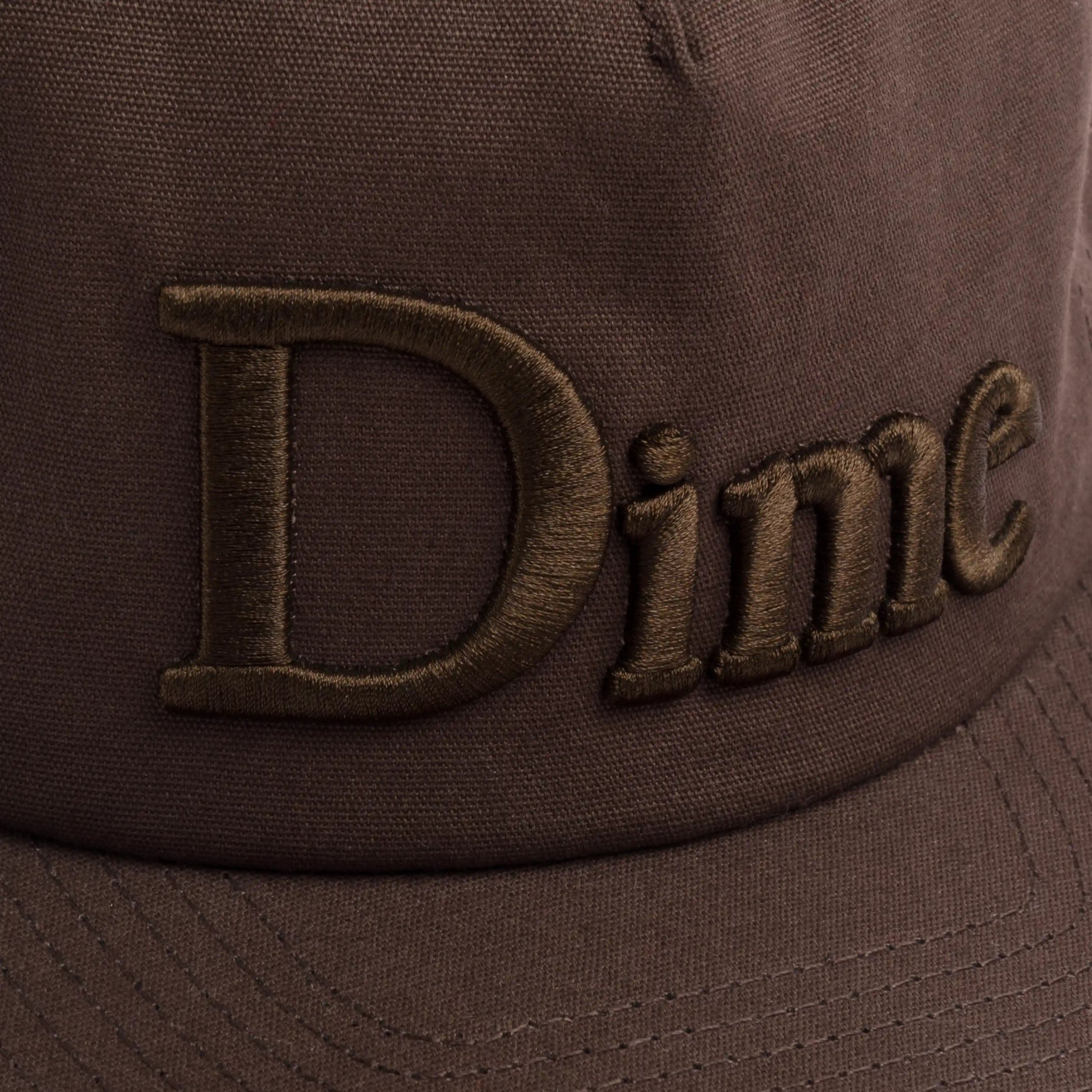 Dime Classic 3D Worker Cap, dark brown - Tiki Room Skateboards - 3