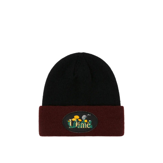 Dime Classic Allergie Fold Beanie, black - Tiki Room Skateboards - 1