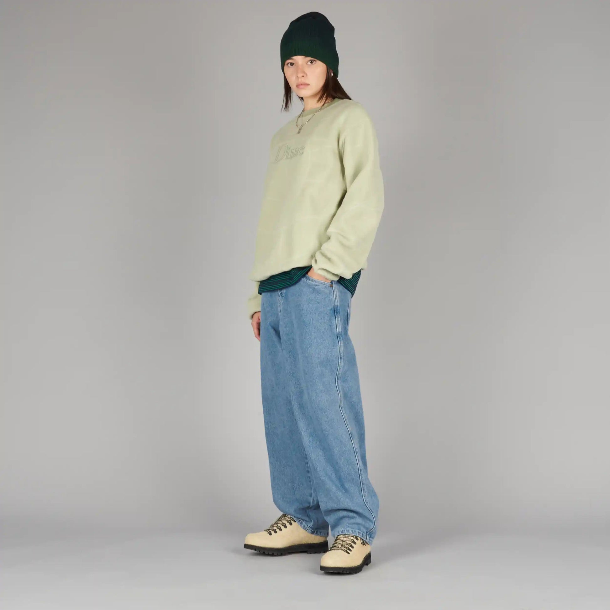 Dime Classic Baggy Denim Pants, blue washed - Tiki Room Skateboards - 2