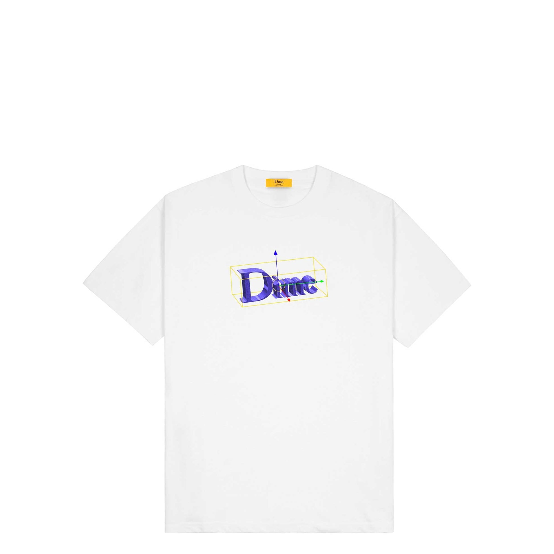 Dime Classic Blender T-shirt, white - Tiki Room Skateboards - 1