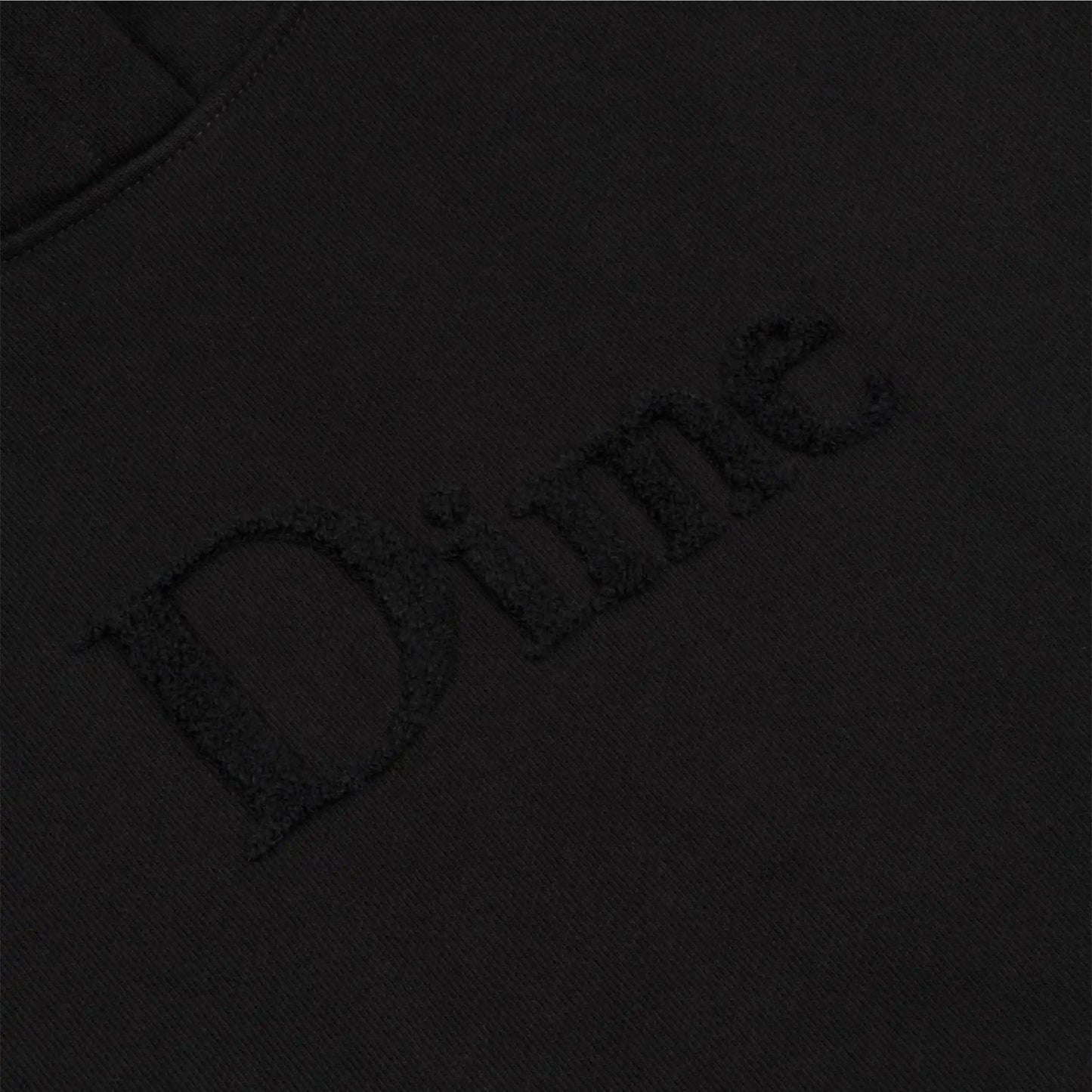 Dime Classic Chenille Logo Hoodie, black - Tiki Room Skateboards - 2