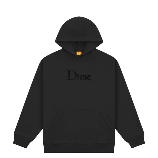 Dime Classic Chenille Logo Hoodie, black - Tiki Room Skateboards - 1