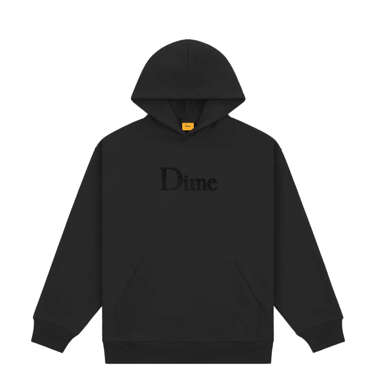 Dime Classic Chenille Logo Hoodie, black - Tiki Room Skateboards - 1