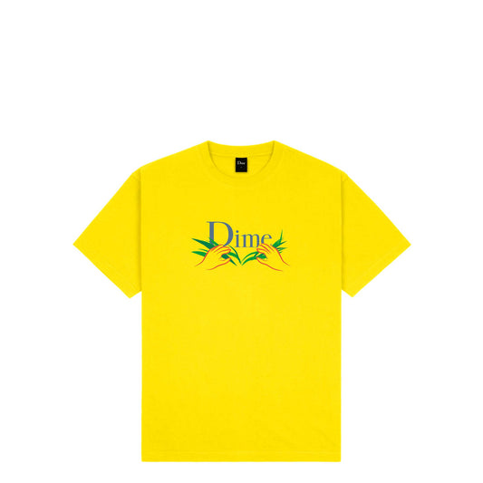 Dime Classic Grass T-shirt, yellow - Tiki Room Skateboards - 1
