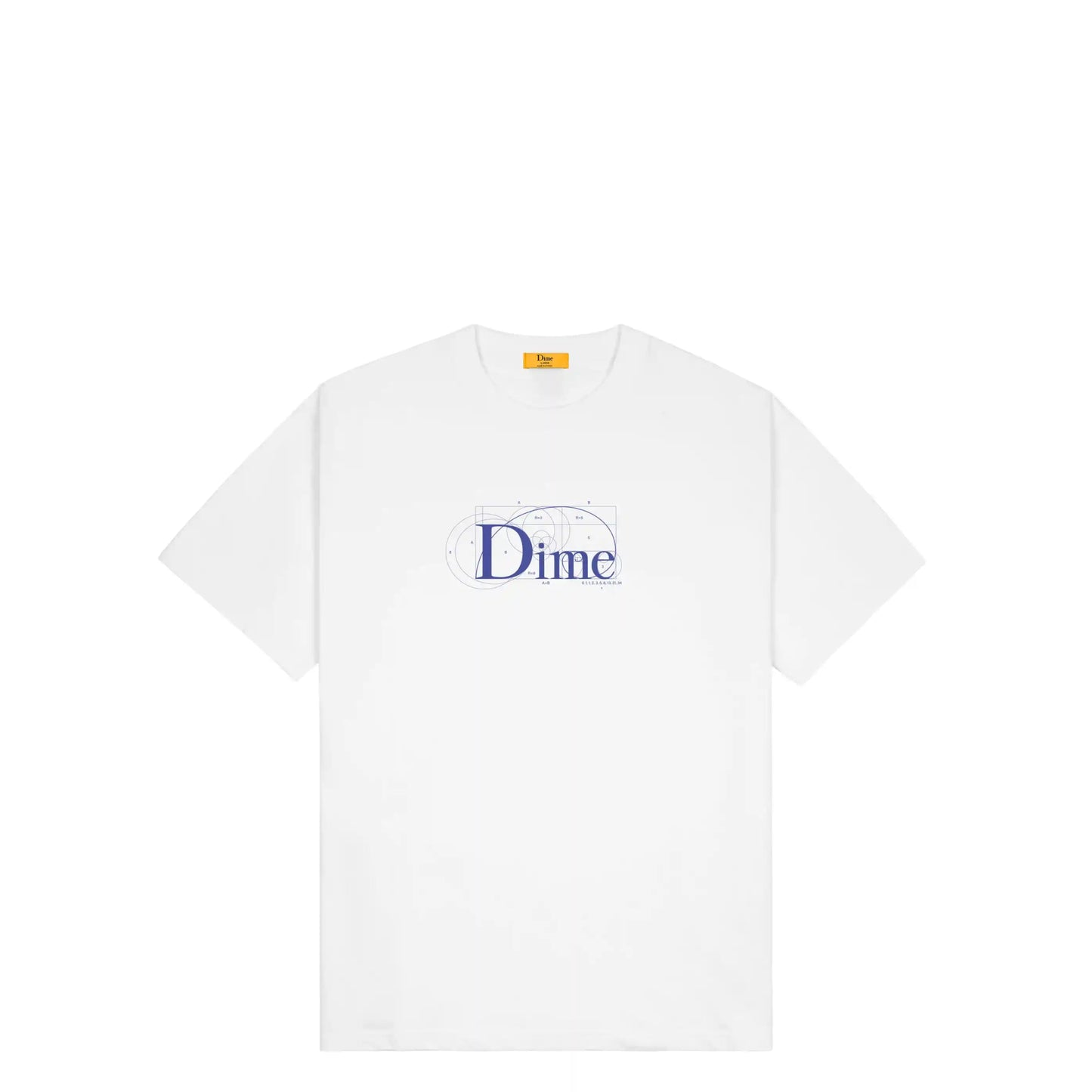Dime Classic Ratio T-Shirt, white - Tiki Room Skateboards - 1