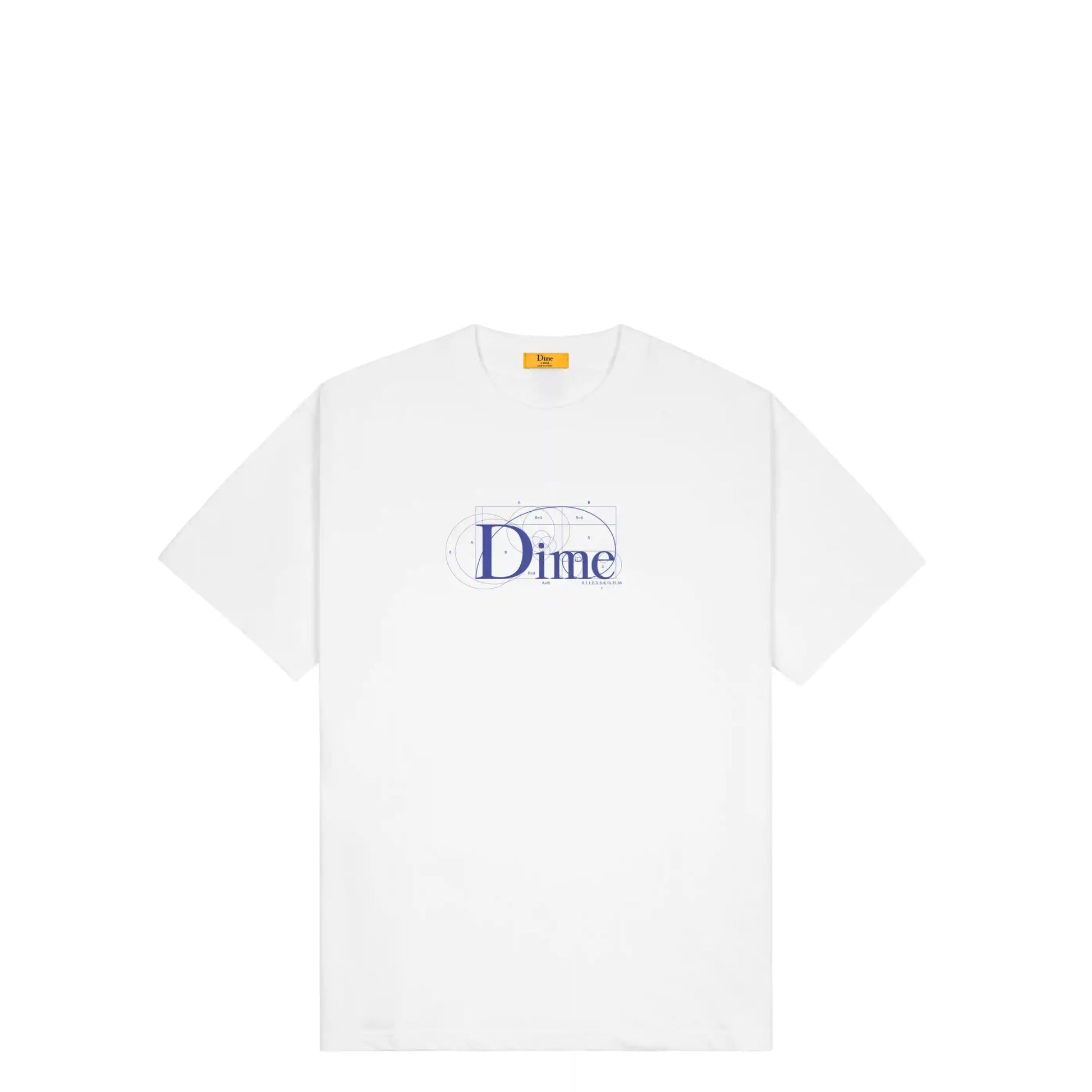 Dime Classic Ratio T-Shirt, white - Tiki Room Skateboards - 1