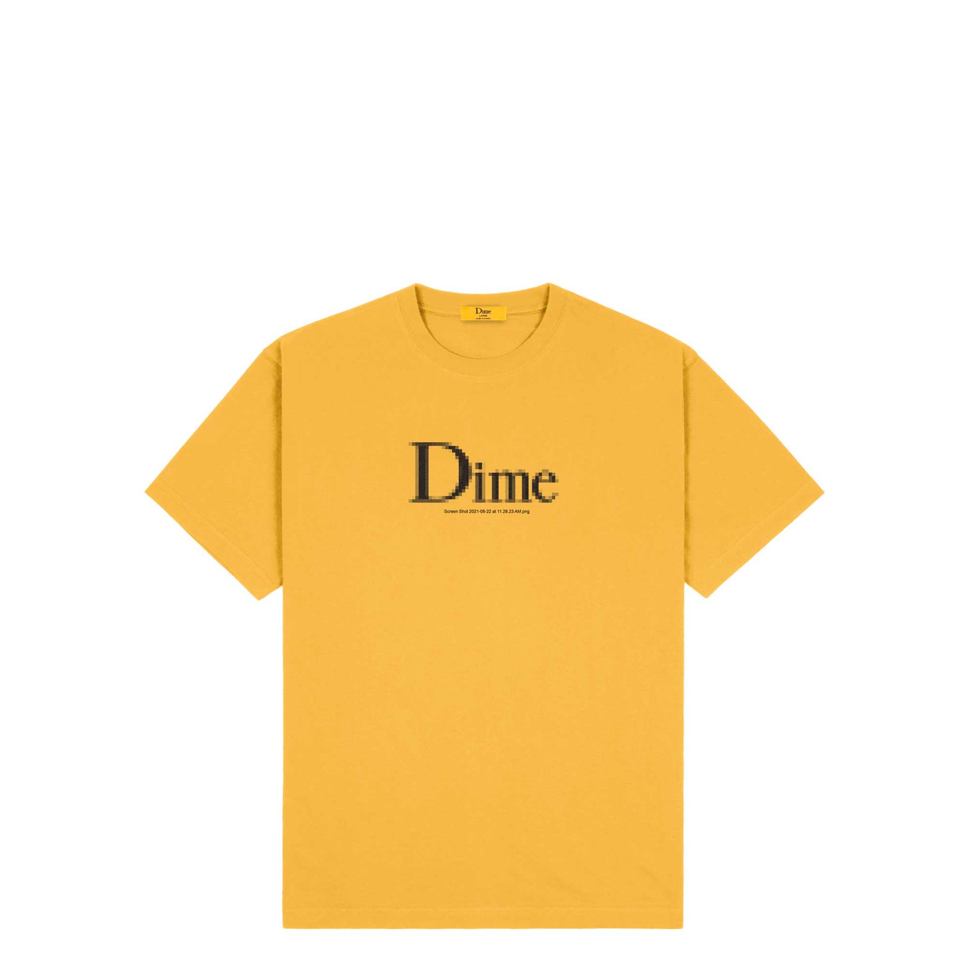 Dime Classic Screenshot T-shirt, dark yellow - Tiki Room Skateboards - 1