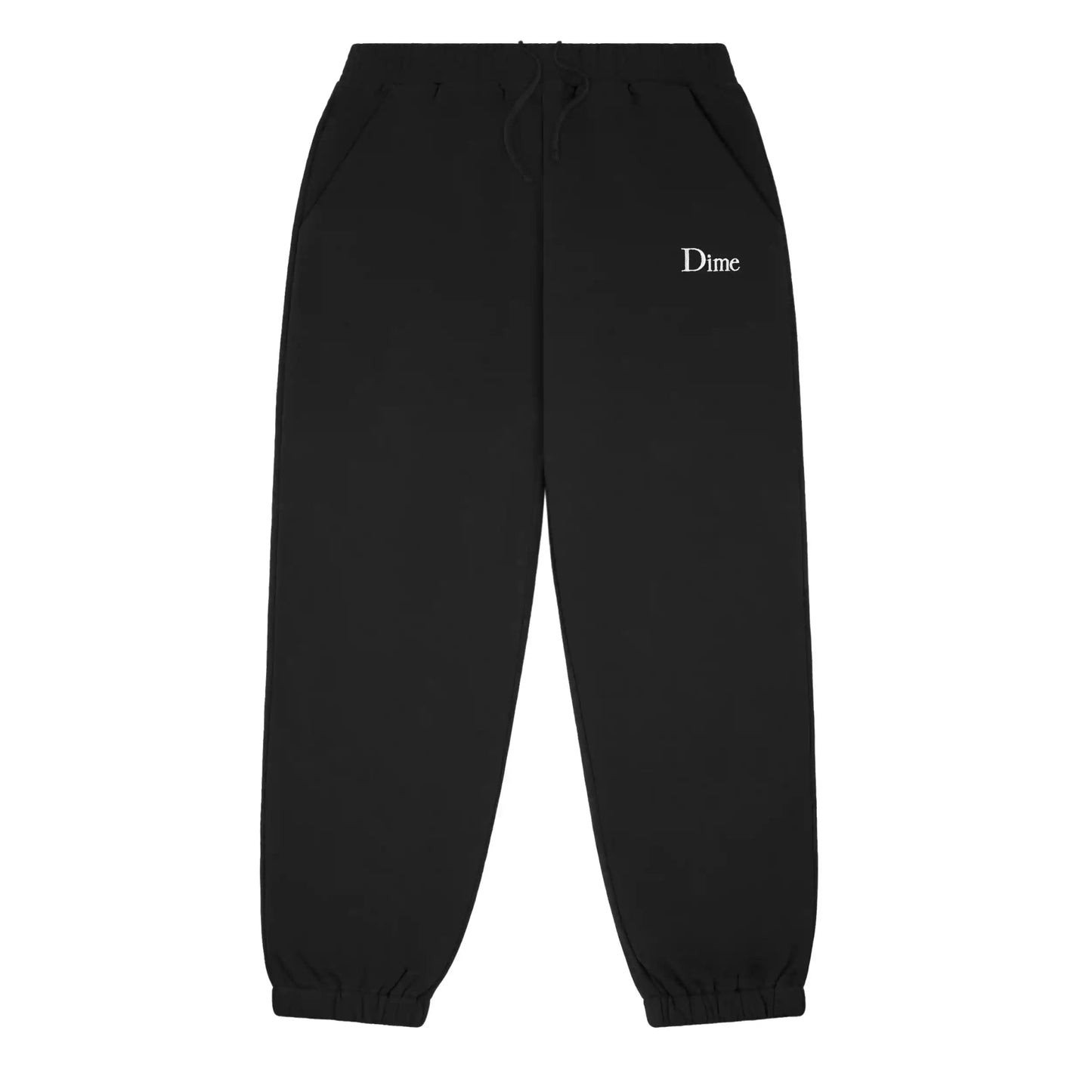Dime Classic Small Logo Sweatpants, black - Tiki Room Skateboards - 1