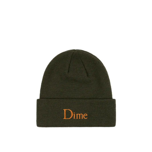 Dime Classic Wool Fold Beanie, army - Tiki Room Skateboards - 1