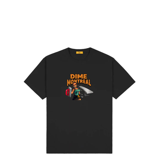 Dime Lara T-Shirt, black - Tiki Room Skateboards - 1