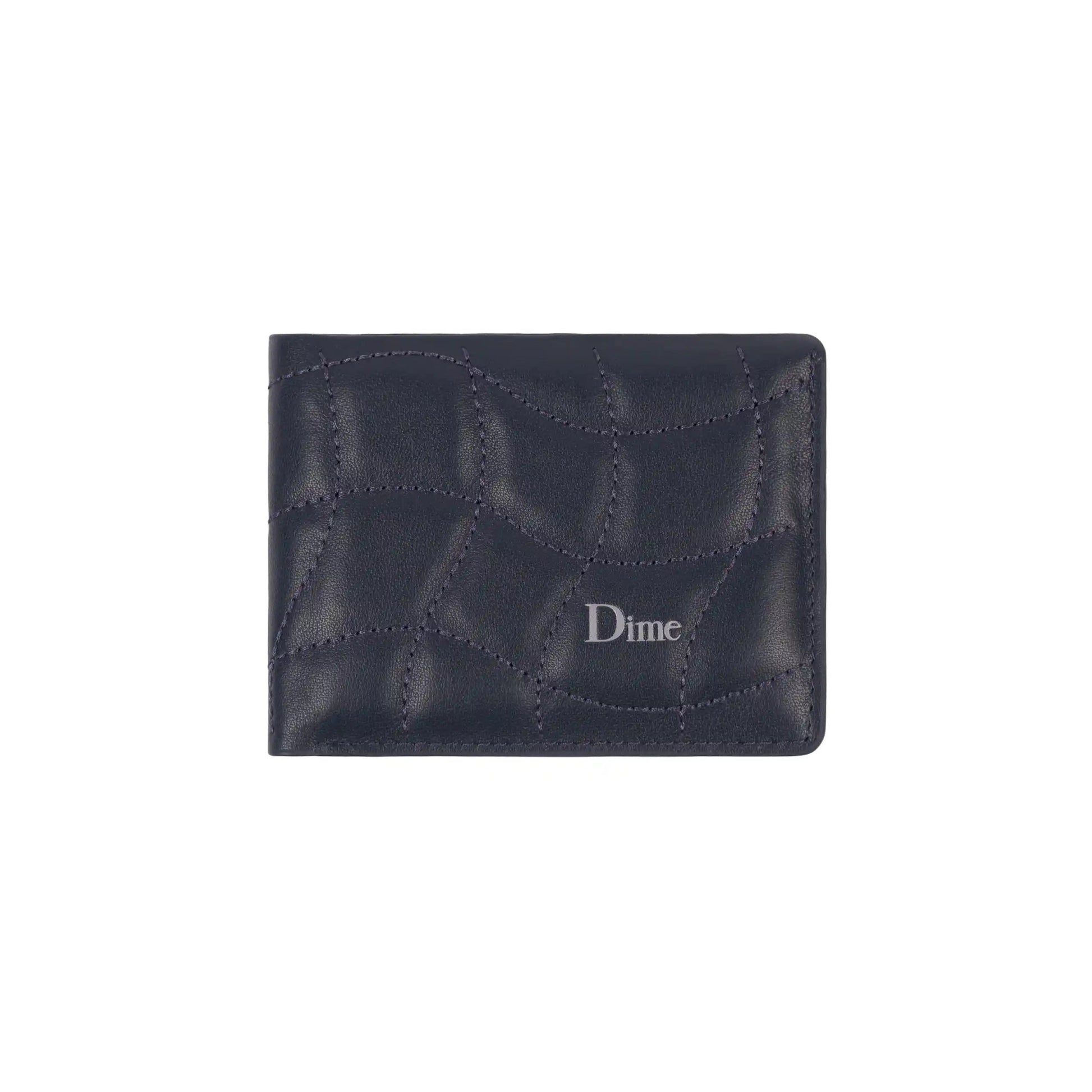 Dime Quilted Bifold Wallet, dark blue - Tiki Room Skateboards - 1