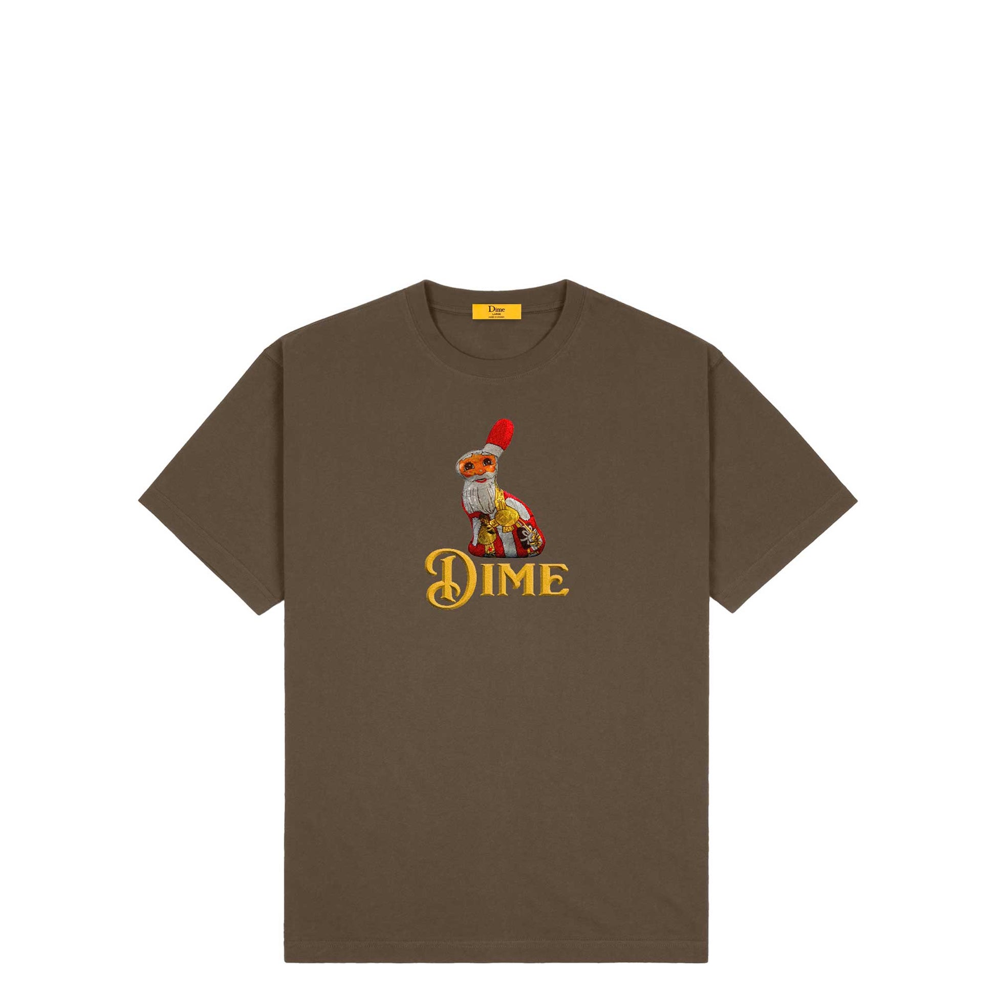 Dime Santa Bunny T-Shirt, walnut - Tiki Room Skateboards - 1