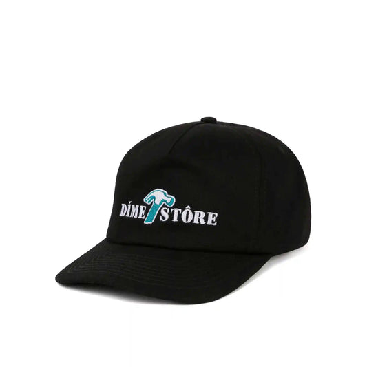 Dime Store Full Fit Cap, black - Tiki Room Skateboards - 1