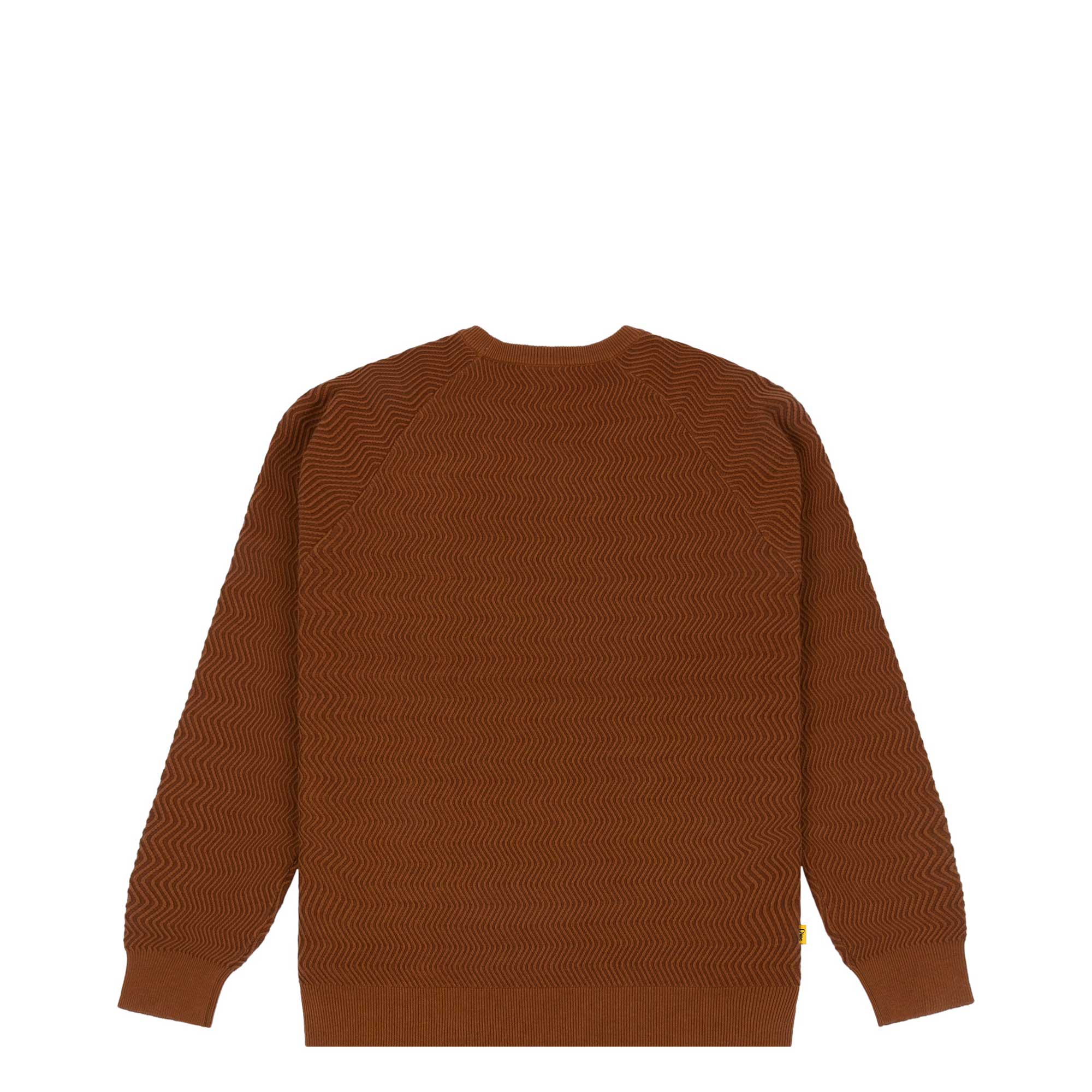 Dime Wave Cable Knit Sweater, raw sienna