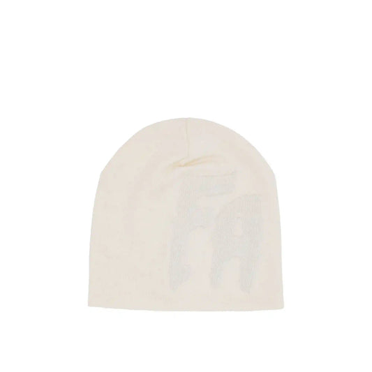 Fucking Awesome Lesser God Skull Beanie, white