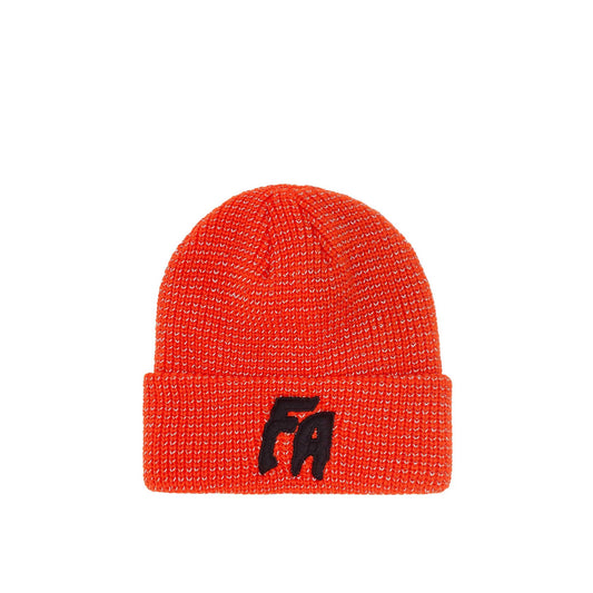 Fucking Awesome Reflective Waffle Cuff Beanie, orange - Tiki Room Skateboards - 1