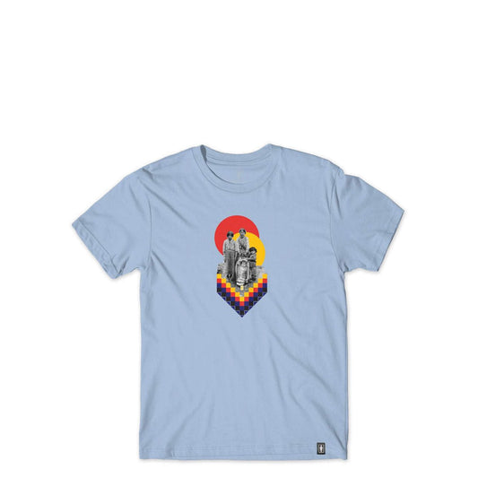 Girl X Colonialism Tee, powder blue - Tiki Room Skateboards - 1