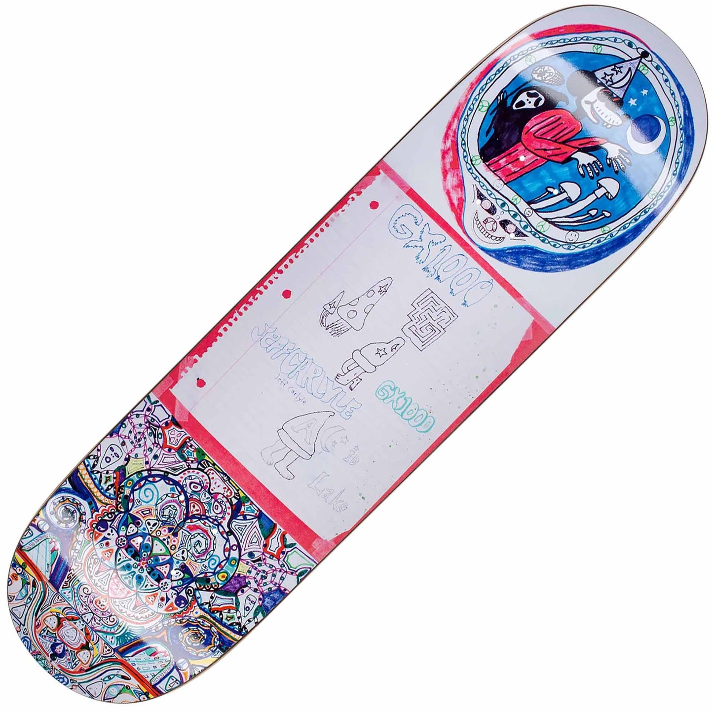 GX1000 Acid Lake "Carlyle" Deck (8.25”) - Tiki Room Skateboards - 1