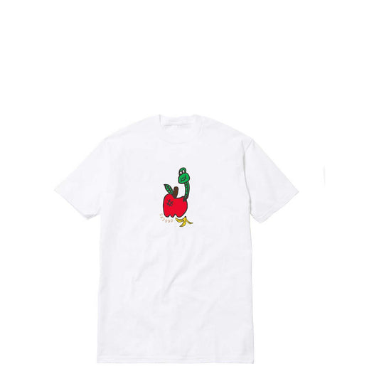 GX1000 Apple Tee, white - Tiki Room Skateboards - 1