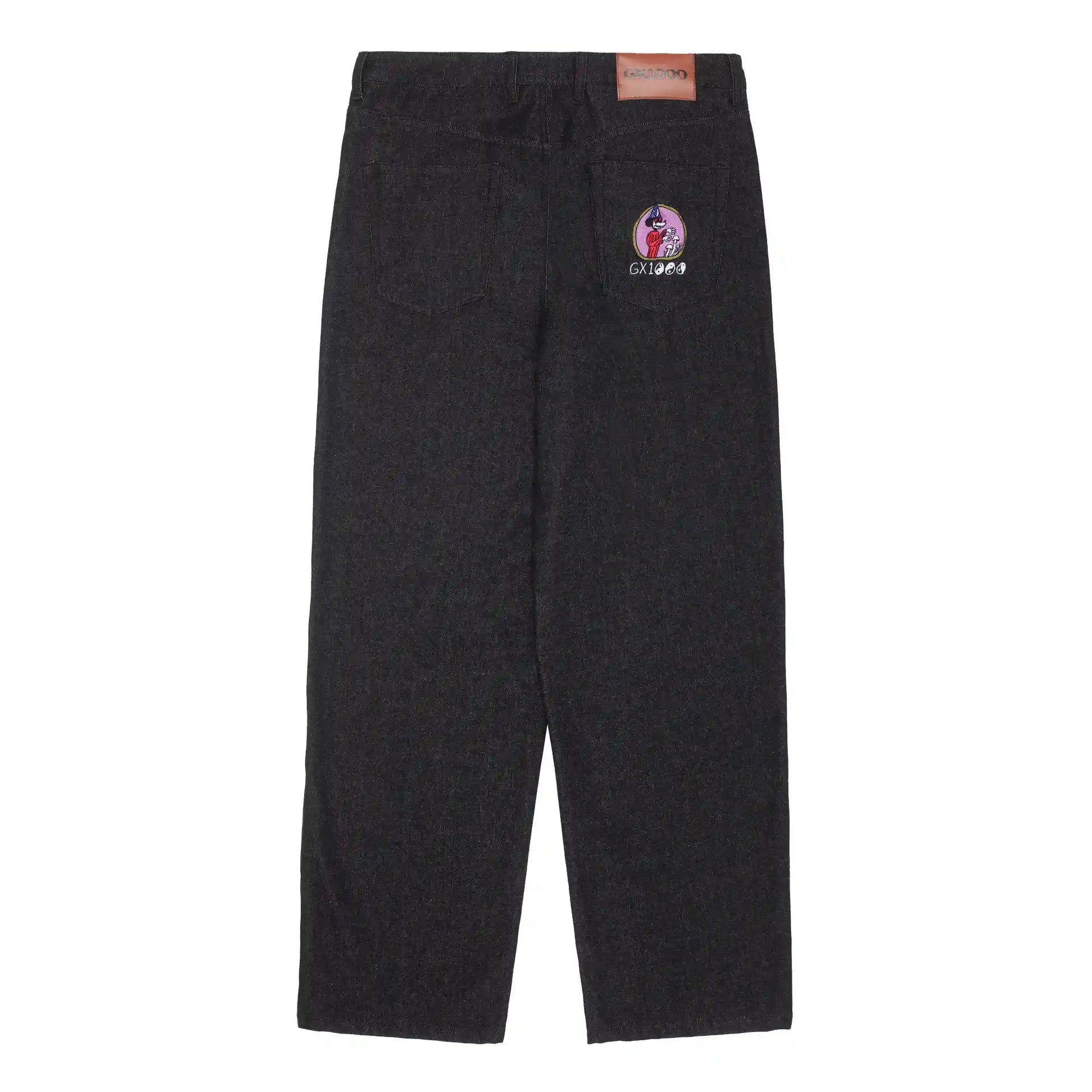 GX1000 Baggy Denim Pant, black – Tiki Room Skateboards GX1000 Baggy Denim Pant, black – Tiki Room Skateboards