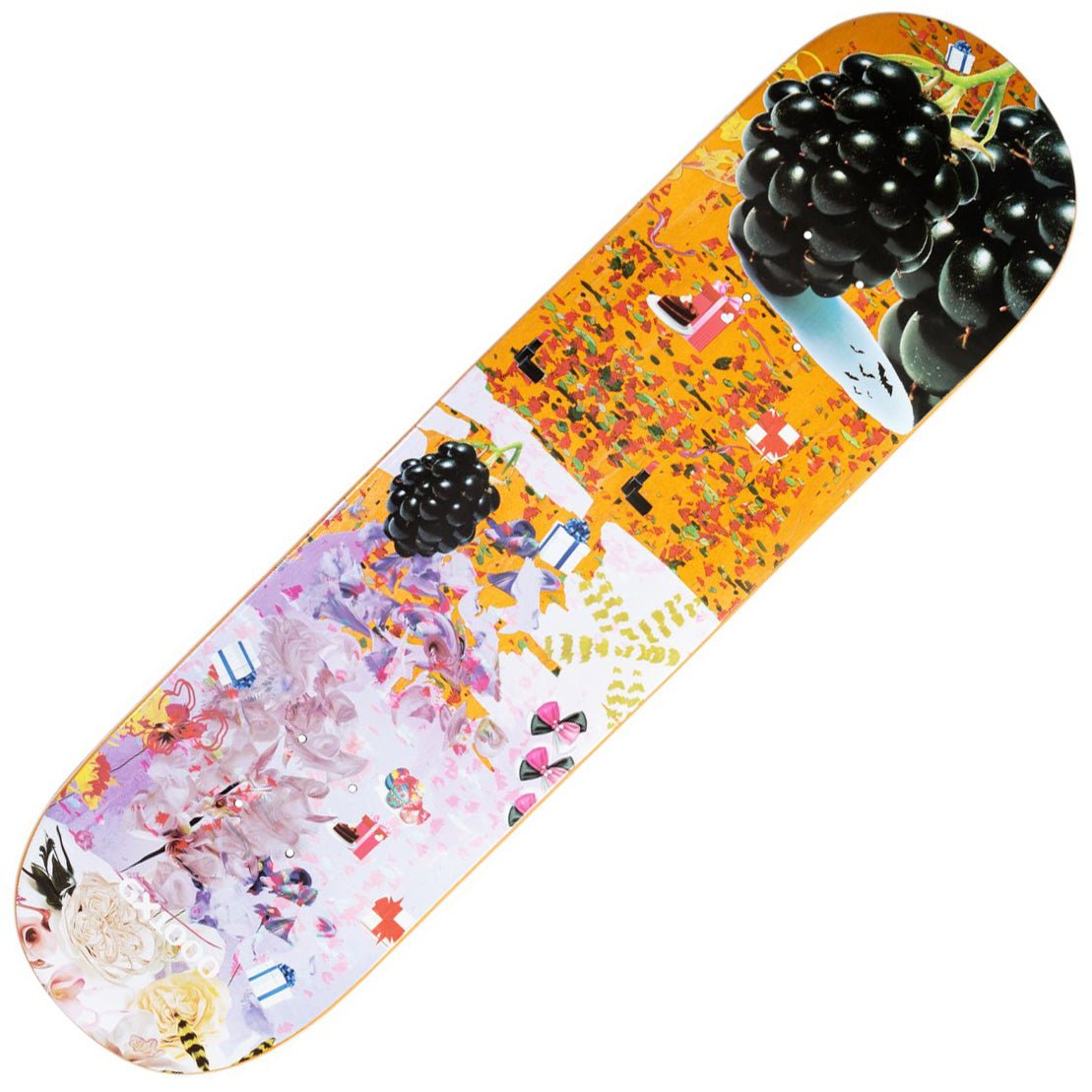 GX1000 Black Berry Tiger Lilly Deck (8.5) - Tiki Room Skateboards - 1