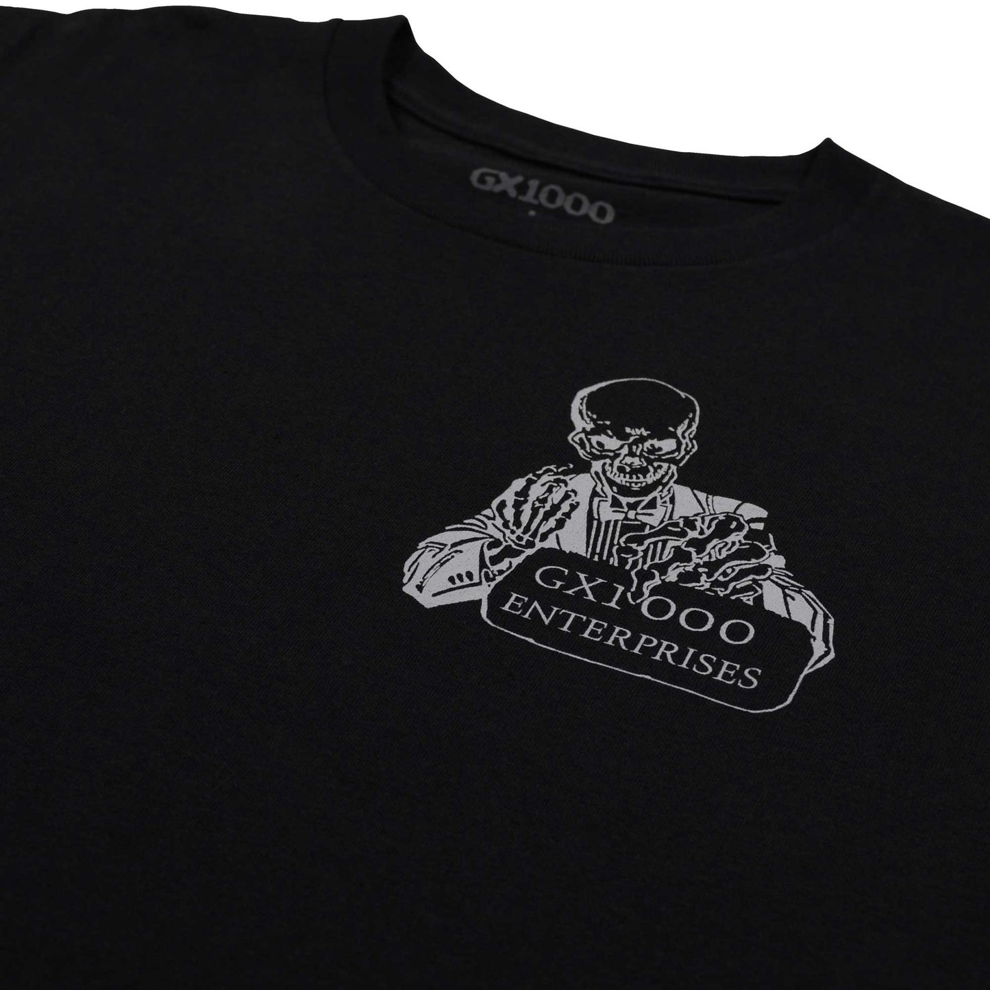 GX1000 Enterprises Tee, black - Tiki Room Skateboards - 2