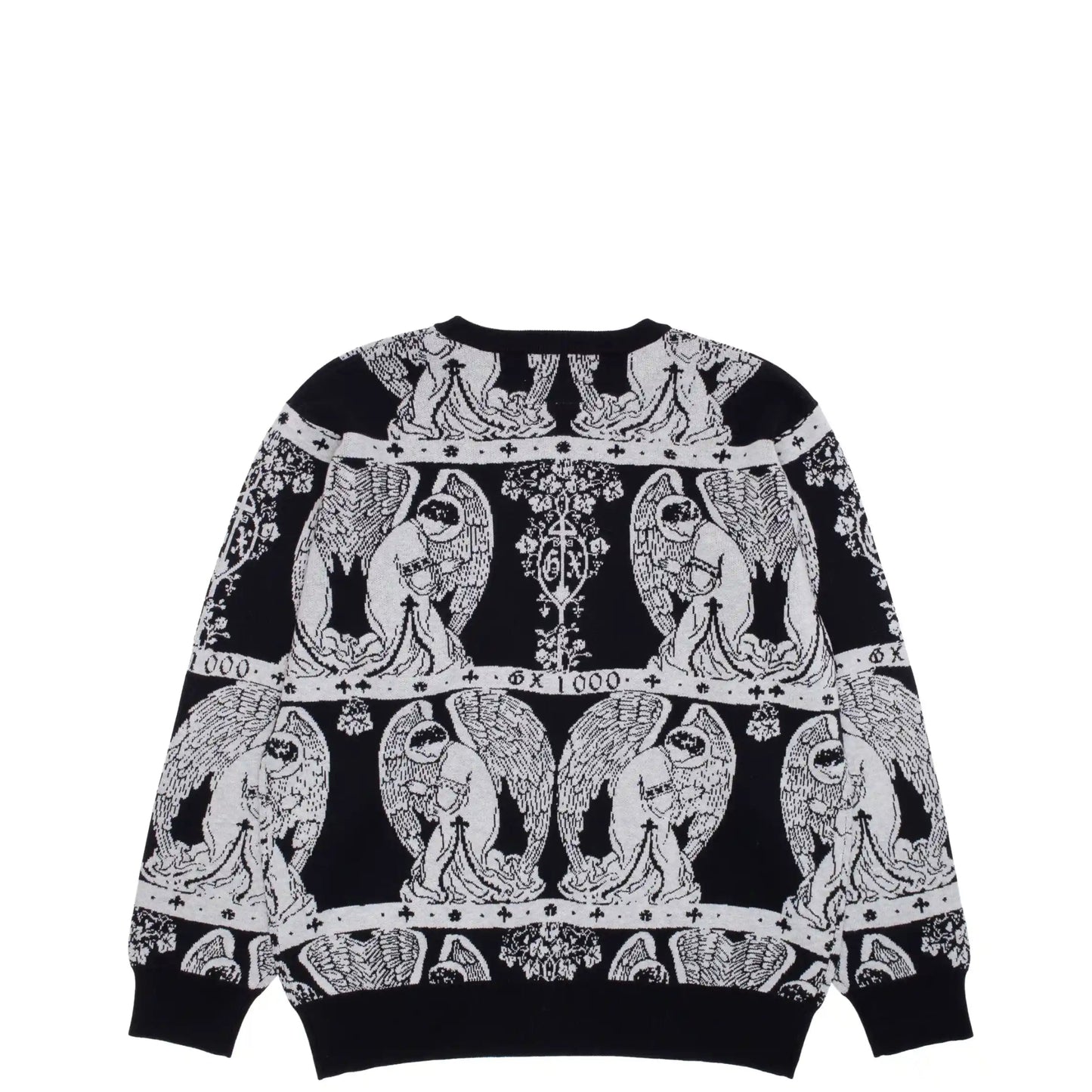 GX1000 Jacquard Crewneck, grey - Tiki Room Skateboards - 2