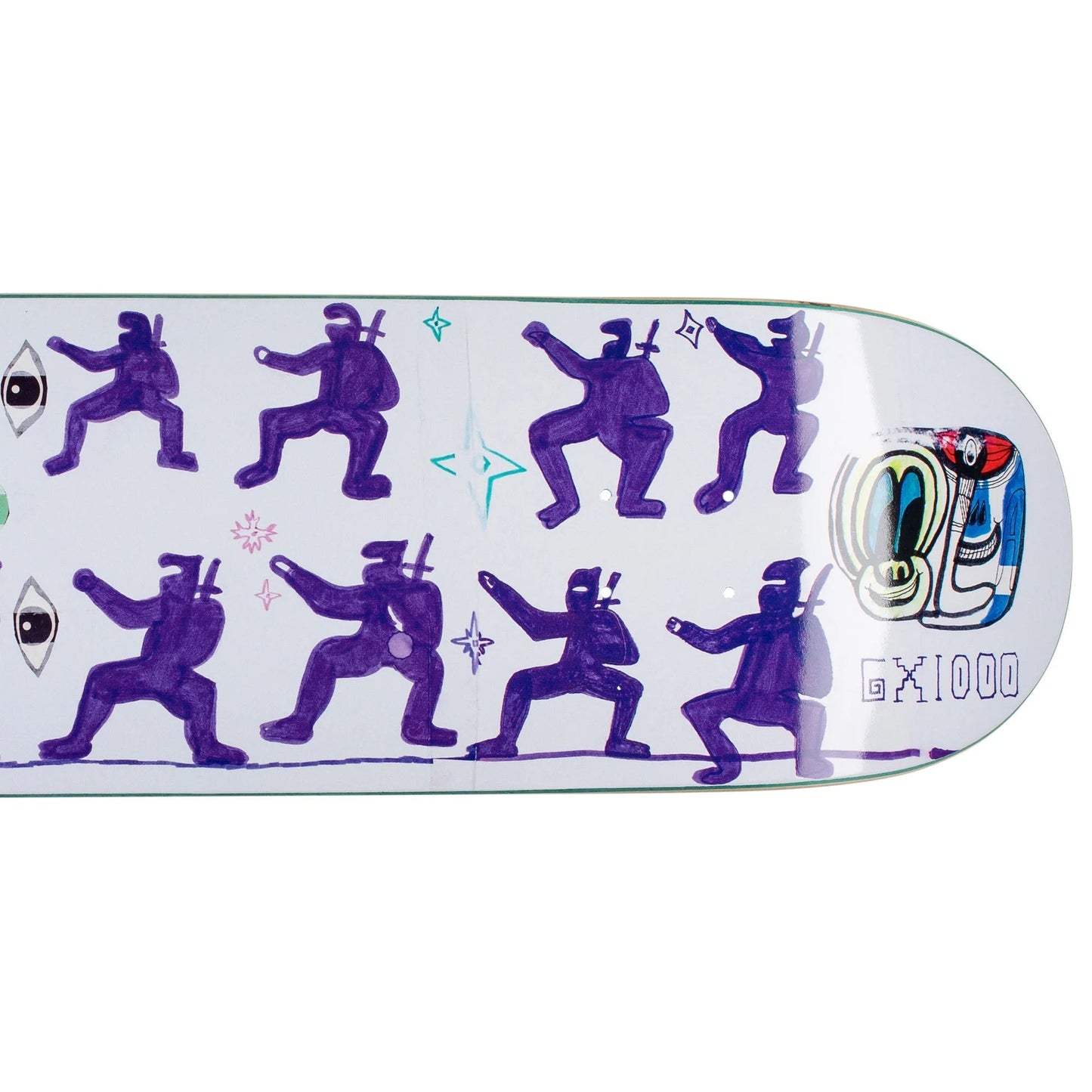 GX1000 Ninjas "Greene" Deck (8.375”) - Tiki Room Skateboards - 3