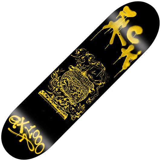 GX1000 Sincere Black "Zack Krull" Deck (8.375") - Tiki Room Skateboards - 1