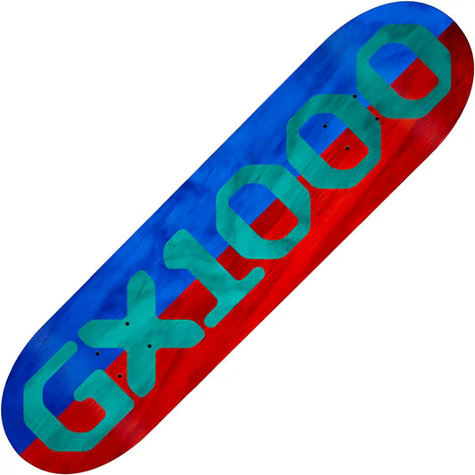 GX1000 Split Veneer Red/Blue Deck (8.25") - Tiki Room Skateboards - 1
