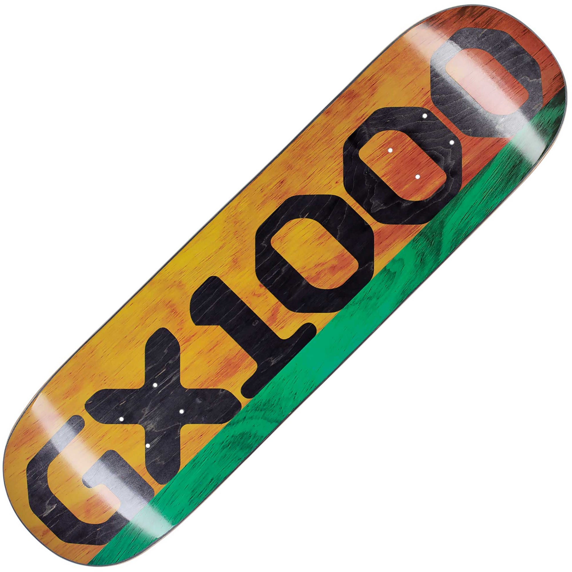 GX1000 Split Veneer Teal/Yellow Deck (8.25") - Tiki Room Skateboards - 1
