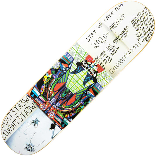 GX1000 Stay Up Late Club 2 Deck (8.5") - Tiki Room Skateboards - 1