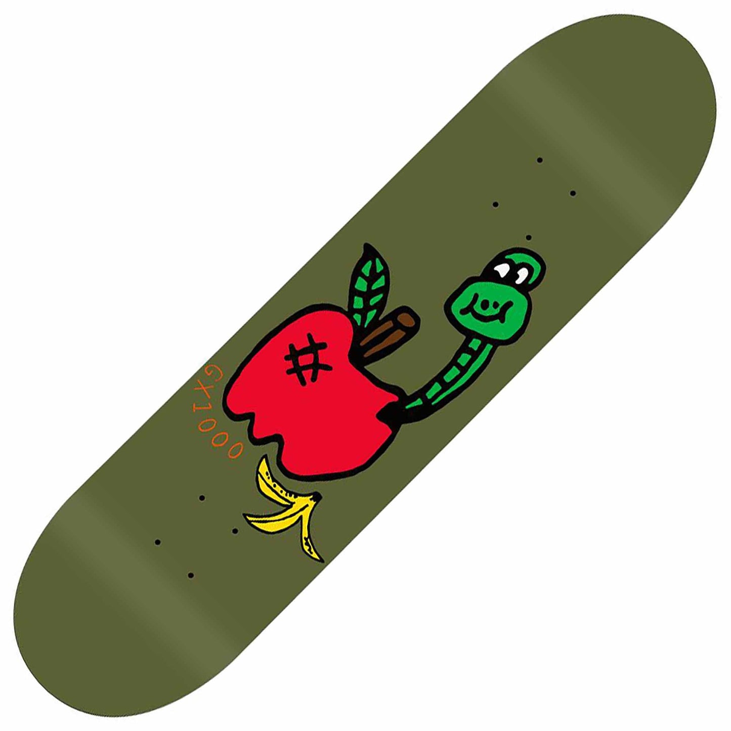 GX1000 Worm In The Apple Deck (8.25") - Tiki Room Skateboards - 1