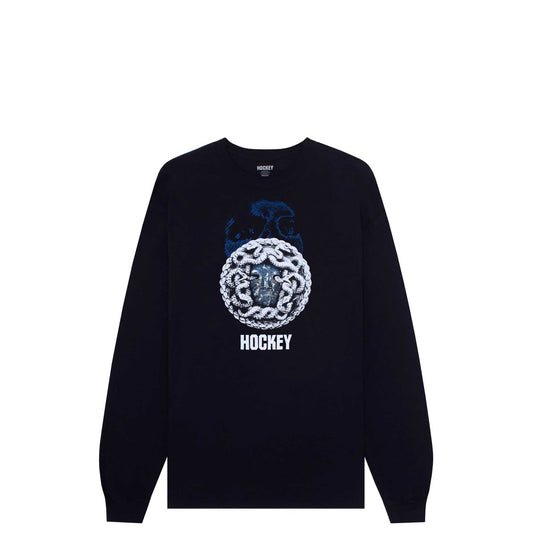 Hockey Athena L/s Tee, black - Tiki Room Skateboards - 1