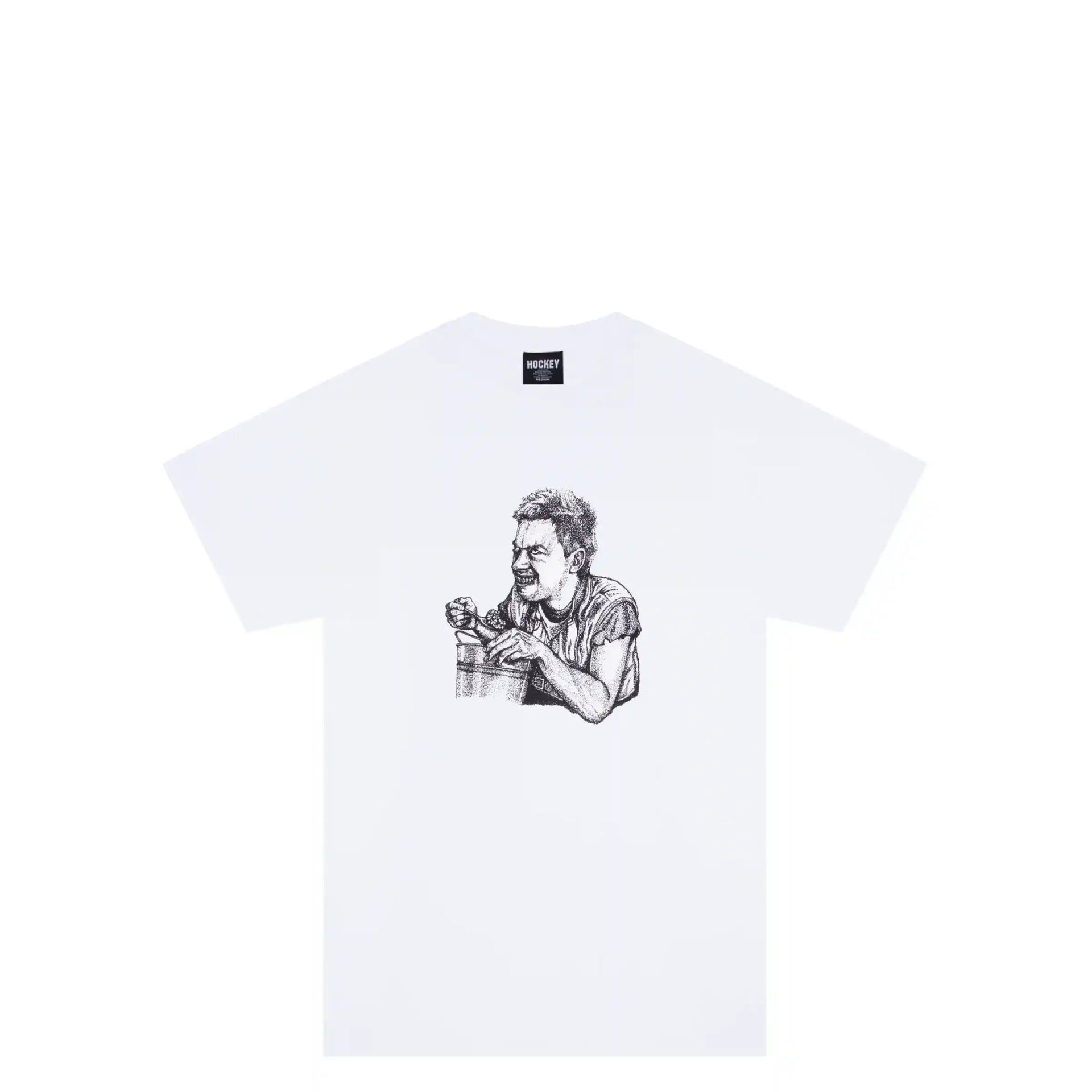 Hockey Bucket Boy Tee, white – Tiki Room Skateboards Hockey Bucket Boy Tee, white – Tiki Room Skateboards