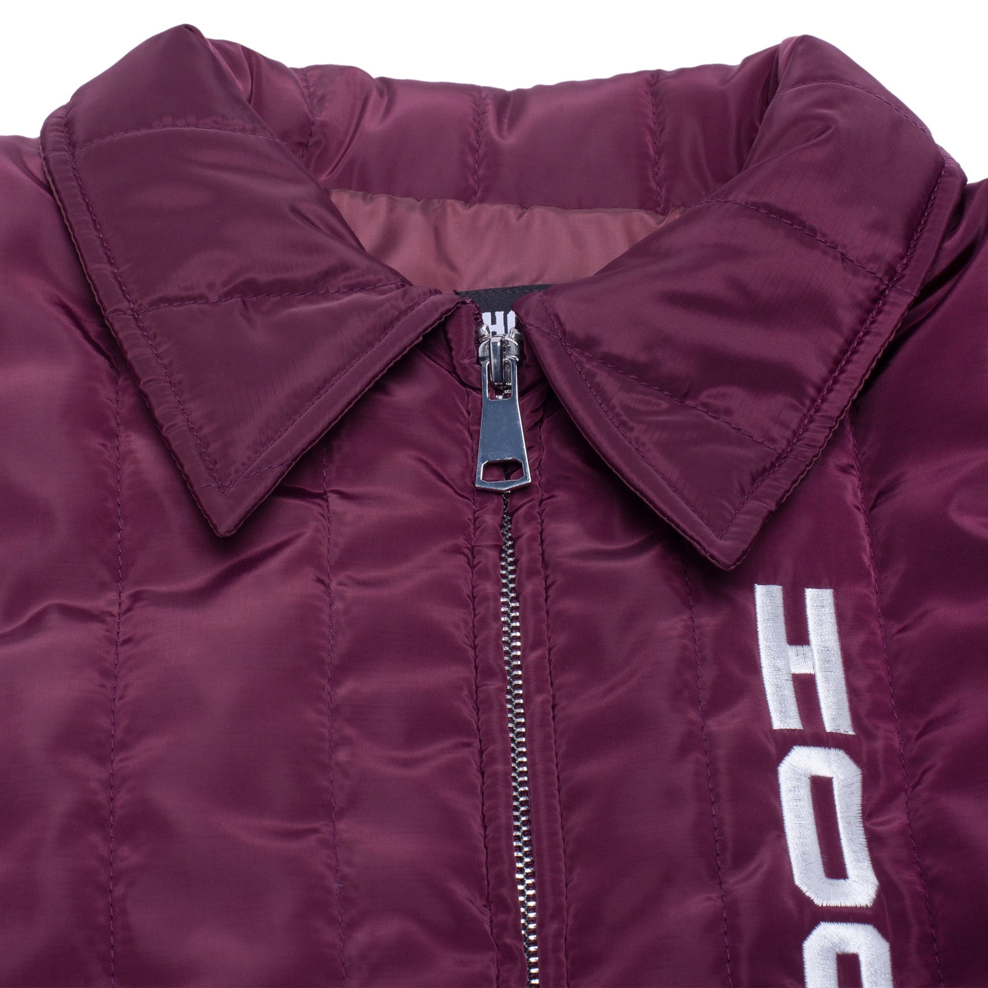 Hockey Quilted Work Jacket, wine - Tiki Room Skateboards - 4