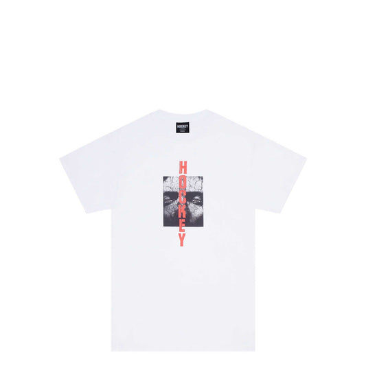 Hockey Scorched Earth Tee, white - Tiki Room Skateboards - 1