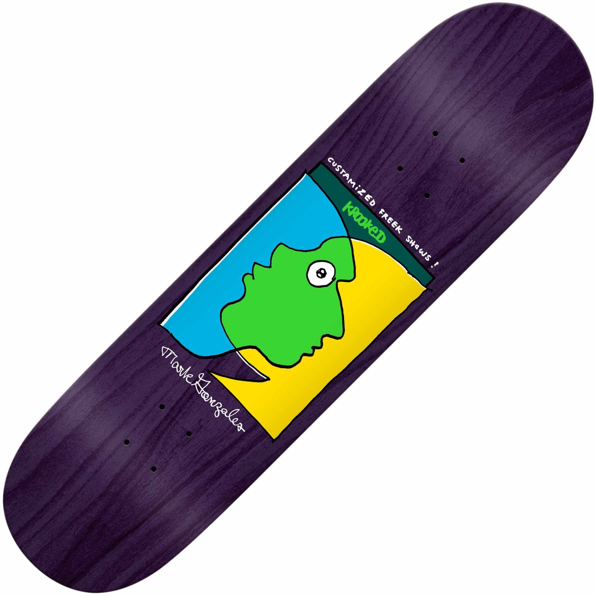 Krooked Gonz Freek Show Deck (8.62”) - Tiki Room Skateboards - 1