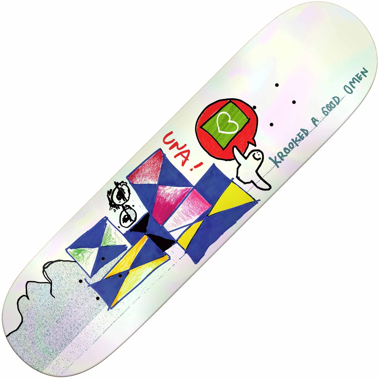 Krooked Una Farrar Omen Deck (8.06”) - Tiki Room Skateboards - 1