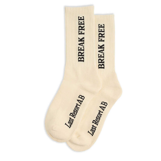 Last Resort AB Break Free Socks, cream white - Tiki Room Skateboards - 1